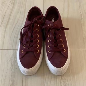 Suede, Platform Converse Sneakers.